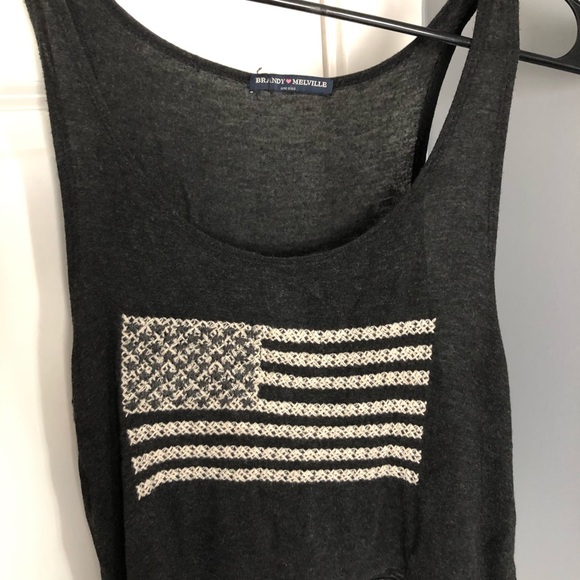 Brandy Melville American flag crop top - Picture 3 of 4